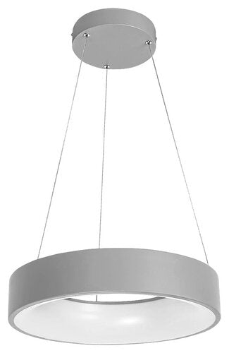 Lustra suspendata LED Adeline, gri, 24W, 1500lm, 3000-6000K, telecomanda, D.45cm, IP20, Rabalux, 3929