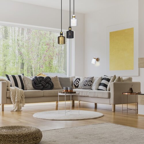 Lustra suspendata Alberta, auriu, 3xE27, D.25cm, IP20, Rabalux, 5092