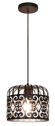 Lustra suspendata Alessandra, negru mat, 1xE27, IP20, Rabalux, 2156