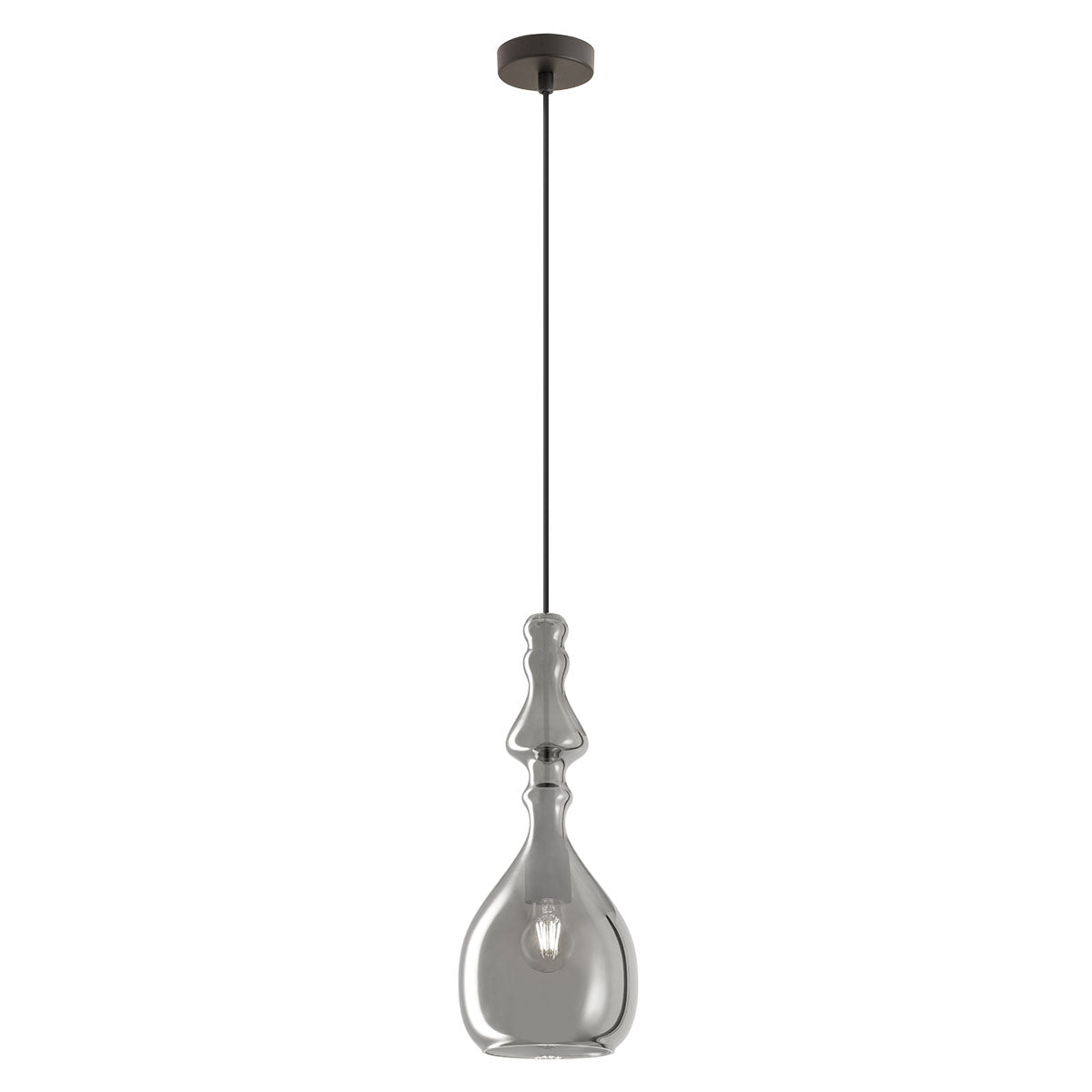 Lustra suspendata Ambix, negru mat, 1xE27, IP20, Redo, 01-2938
