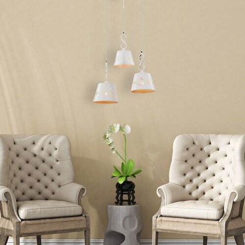 Lustra suspendata Anna, alb mat, 3xE14, IP20, Rabalux, 2234