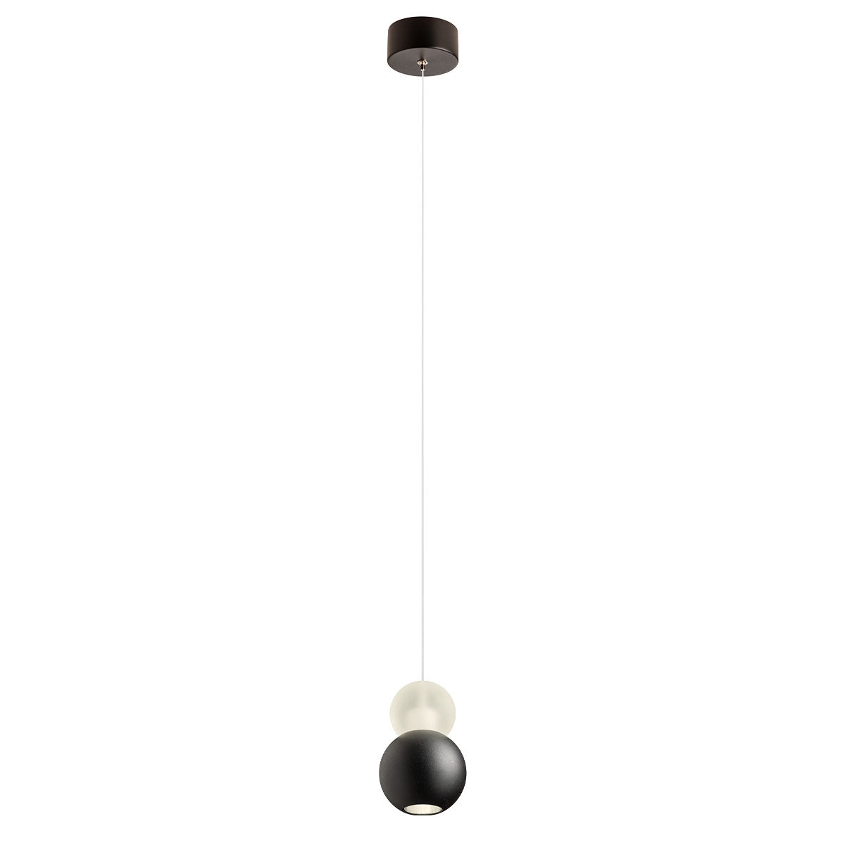 Lustra suspendata LED Aoba, negru mat, 8W, 851lm, 3000K, IP20, Redo, 01-2694