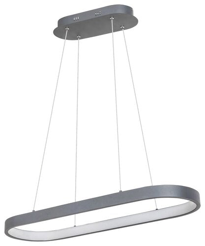 Lustra suspendata LED Athos, gri, 84W, 4854lm, 4000K, Rabalux, 6679