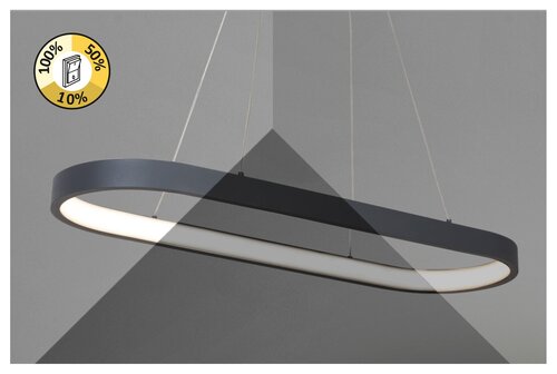 Lustra suspendata LED Athos, gri, 84W, 4854lm, 4000K, Rabalux, 6679