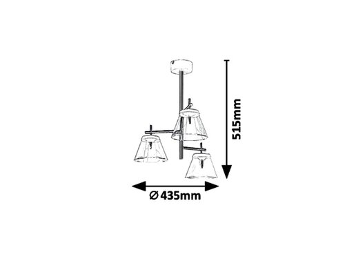 Lustra suspendata LED Aviana, alb, 18W, 1440lm, 4000K, IP20, Rabalux, 5031
