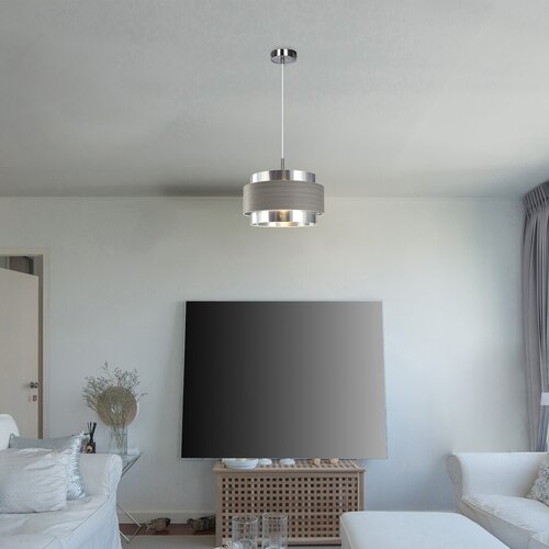Lustra suspendata Basil, crom satin, 1xE27, IP20, Rabalux, 5383