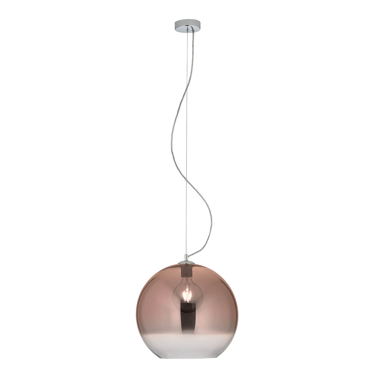 Lustra suspendata Bowl, cuprata degrade, 1xE27,  IP20, Redo, 01-2078