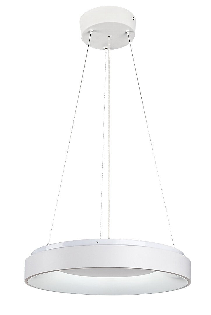 Lustra suspendata inteligenta LED Ceilo, alb, 38W, 3150lm, 3000K-6500K, cu telecomandă, IP20, Rabalux, 72002