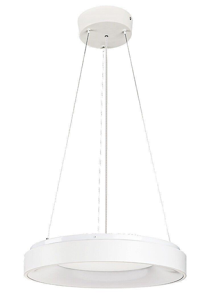 Lustra suspendata inteligenta LED Ceilo, alb, 38W, 3150lm, 3000K-6500K, cu telecomandă, IP20, Rabalux, 72002