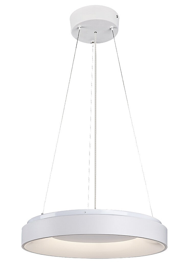 Lustra suspendata inteligenta LED Ceilo, alb, 38W, 3150lm, 3000K-6500K, cu telecomandă, IP20, Rabalux, 72002