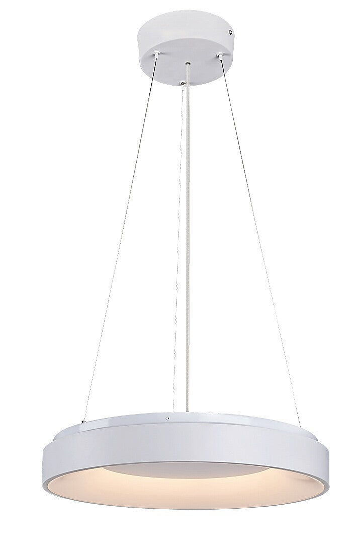 Lustra suspendata inteligenta LED Ceilo, alb, 38W, 3150lm, 3000K-6500K, cu telecomandă, IP20, Rabalux, 72002