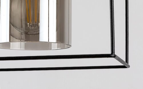 Lustra suspendata Chadwick, negru, 3xE27, IP20, Rabalux, 72033