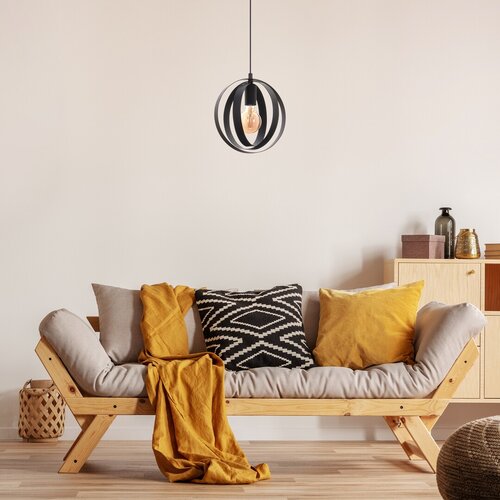 Lustra suspendata Cortado, negru, 1xE27, IP20, Rabalux, 5360