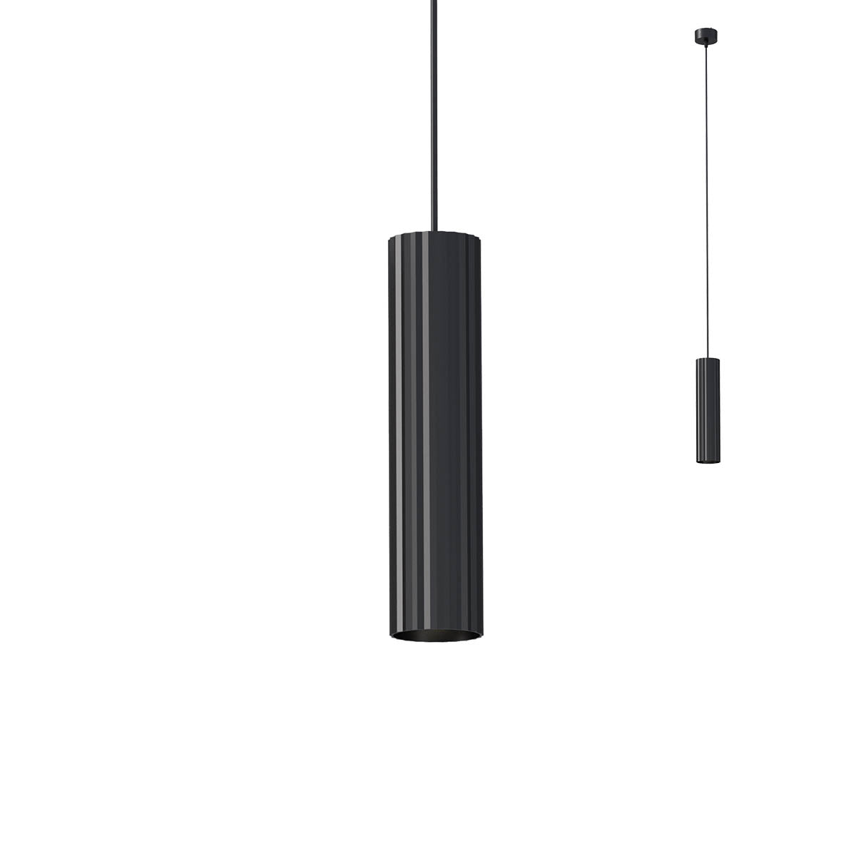 Lustra suspendata Delphi, negru mat, 1xGU10, IP20, Redo, 01-2561