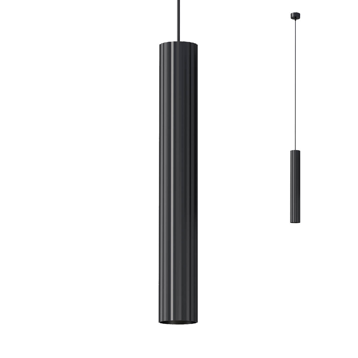 Lustra suspendata Delphi, negru mat, 1xGU10, IP20, Redo, 01-2563