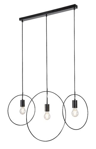 Lustra suspendata Dilara, negru mat, 3xE27, IP20, Rabalux, 72019