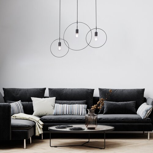 Lustra suspendata Dilara, negru mat, 3xE27, IP20, Rabalux, 72019
