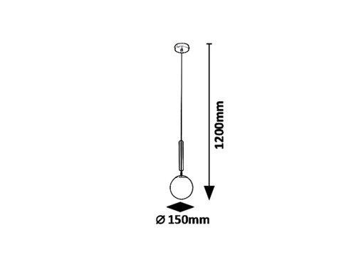 Lustra suspendata Divina, auriu, 1xE14, IP20, Rabalux, 5352