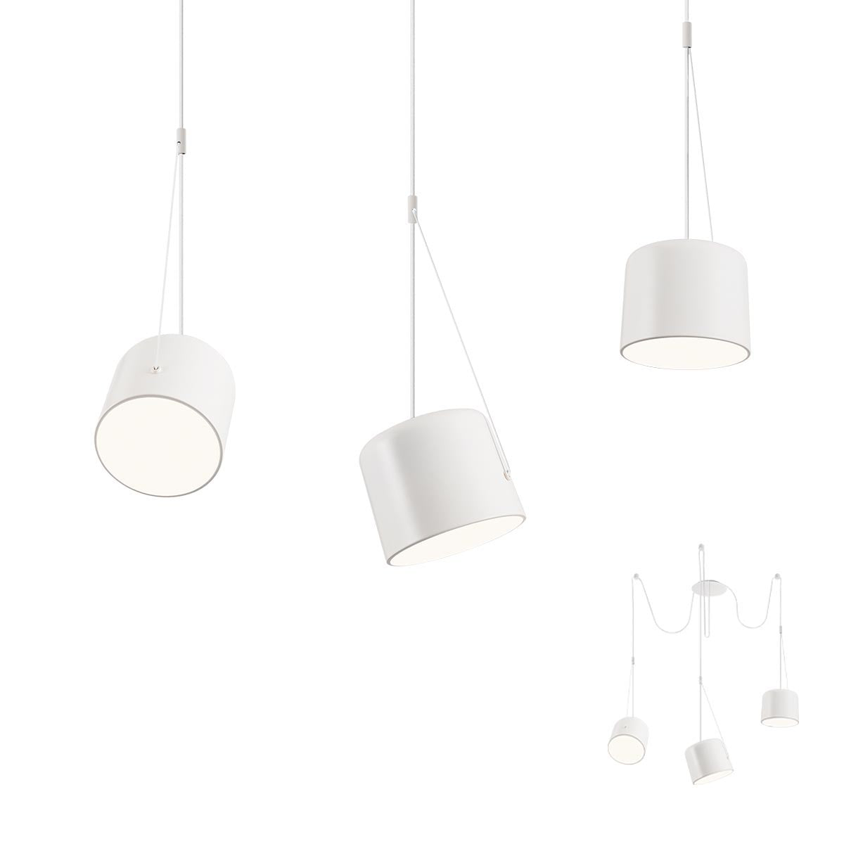 Lustra Dodo, alb, 3 x E27, IP20, Redo, 01-1825