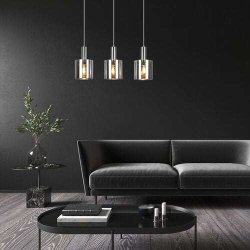 Lustra suspendata Donati, crom, 3xE27, IP20, Rabalux, 5250