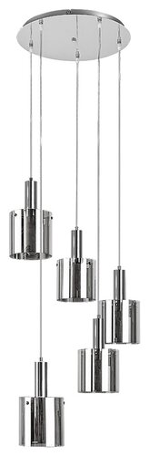 Lustra suspendata Donati, crom, 5xE27, IP20, Rabalux, 5251
