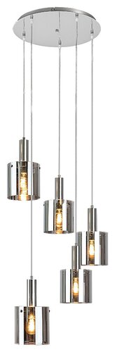 Lustra suspendata Donati, crom, 5xE27, IP20, Rabalux, 5251