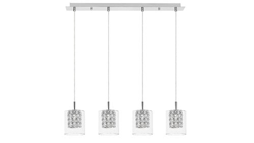 Lustra suspendata Duchess, crom, 4xG9, IP20, Rabalux, 3116