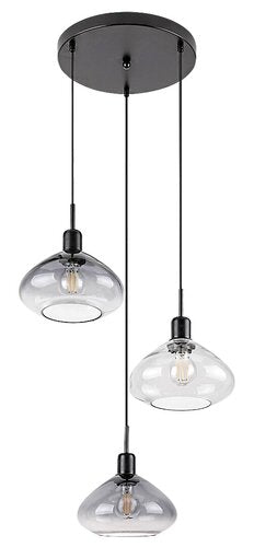 Lustra suspendata Dvora, negru mat, 3xE27, IP20, Rabalux, 72023