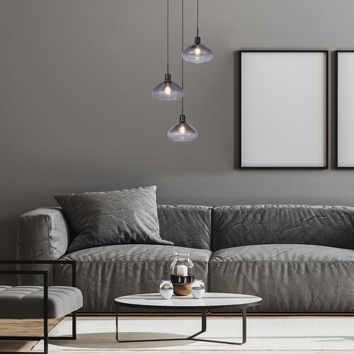 Lustra suspendata Dvora, negru mat, 3xE27, IP20, Rabalux, 72023