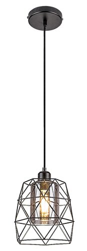 Lustra suspendata Emrys, negru mat, 1xE27, IP20, Rabalux, 72111