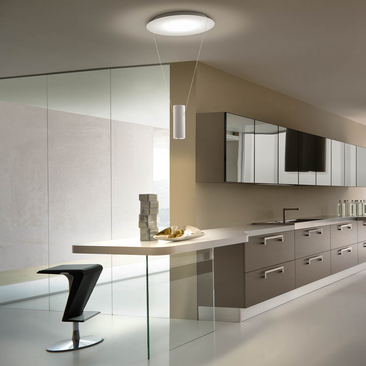 Lustra suspendata LED Essence, alb mat, 36W, 4280lm, 3000K, IP20, Redo, 01-1971