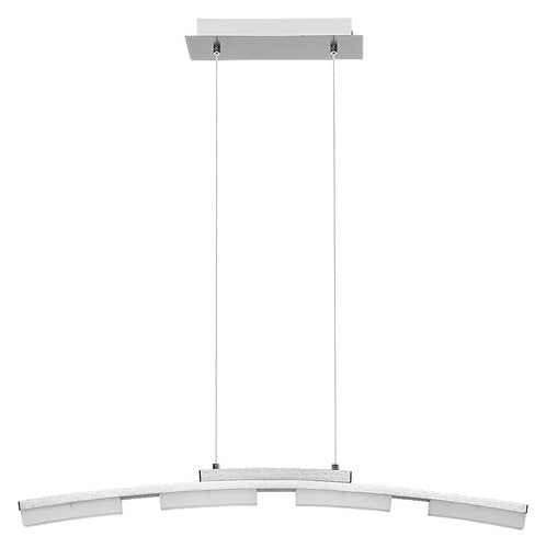 Lustra suspendata LED Eucalyptus, crom satin, 20W, 1650lm, 3000K, IP20, Rabalux, 2957