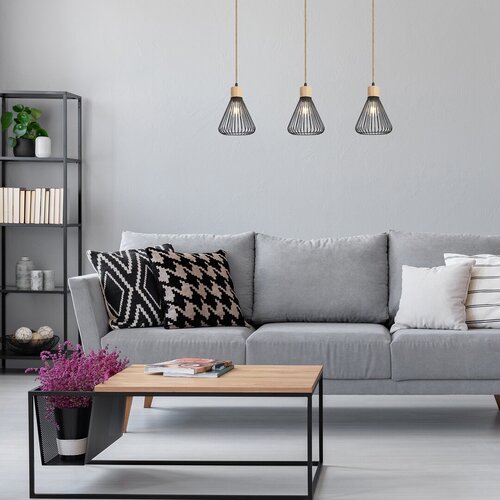 Lustra suspendata Farfalle, negru, 3xE27, IP20, Rabalux, 3149