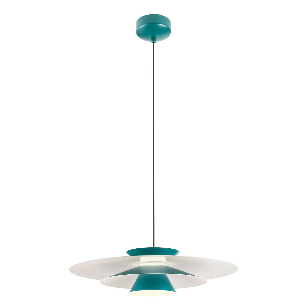Lustra suspendata LED Fargo, verde/alb mat, 16.5W, 1850lm, 4000K, IP20, Redo, 01-3002