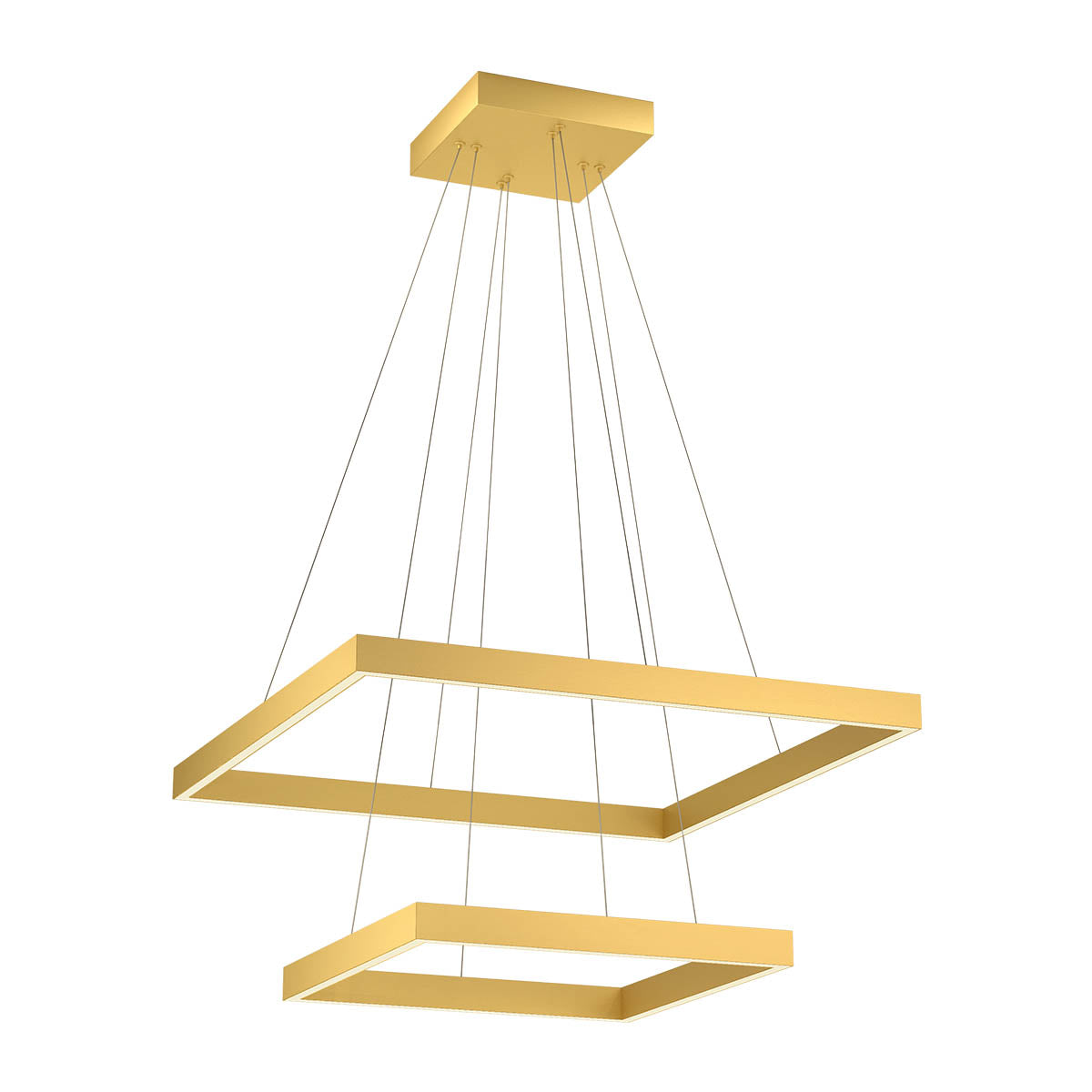 Lustra LED Febe, auriu mat, 75W, 10200lm, 3000K, IP20, Redo, 01-2913