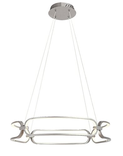 Lustra suspendata LED Fringilla, crom satin, 67W, 3750lm, 4000K, IP20, Rabalux, 72010