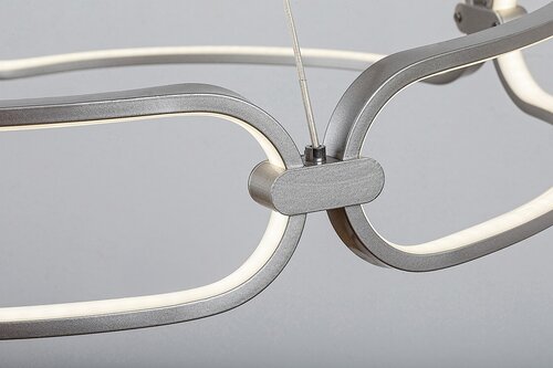 Lustra suspendata LED Fringilla, crom satin, 67W, 3750lm, 4000K, IP20, Rabalux, 72010