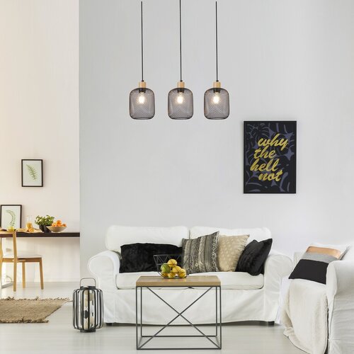 Lustra suspendata Grendel, fag, 3xE27, IP20, Rabalux, 3132