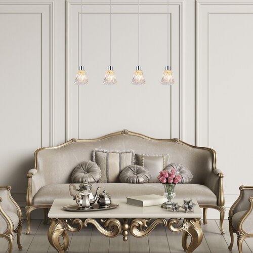 Lustra suspendata Hestia, crom, 4xE14, IP20, Rabalux, 5303