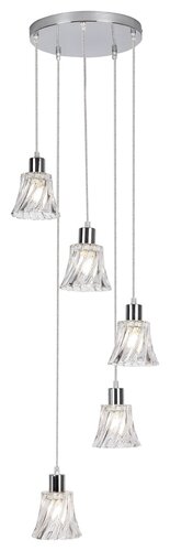 Lustra suspendata Hestia, crom, 5xE14, IP20, Rabalux, 5305