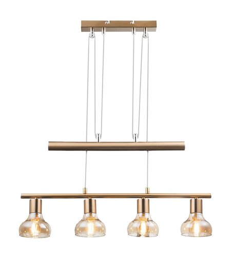 Lustra suspendata Holly, auriu antic, 4xE14, IP20, Rabalux, 5551