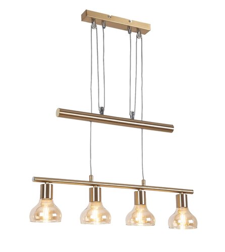 Lustra suspendata Holly, auriu antic, 4xE14, IP20, Rabalux, 5551