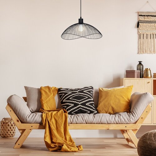 Lustra suspendata Iduna, negru mat, 1xE27, IP20, Rabalux, 4347
