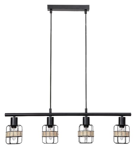 Lustra suspendata Indiana, negru, 4xE14, IP20, Rabalux, 5284