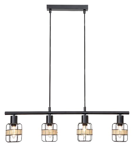 Lustra suspendata Indiana, negru, 4xE14, IP20, Rabalux, 5284