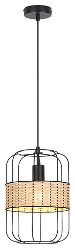 Lustra suspendata Indiana, negru, 1xE27, IP20, Rabalux, 5283