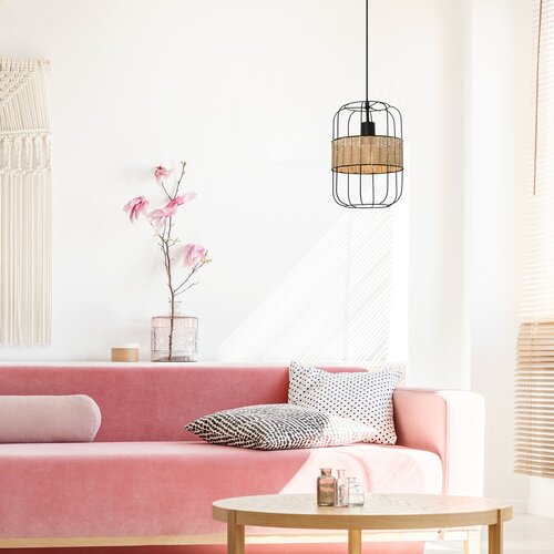 Lustra suspendata Indiana, negru, 1xE27, IP20, Rabalux, 5283