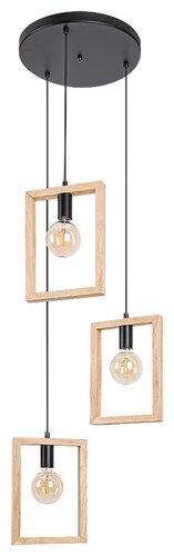 Lustra suspendata Indigo, negru, 3xE27, IP20, Rabalux, 2293