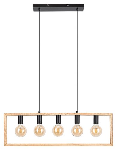 Lustra suspendata Indigo, negru, 5xE27, IP20, Rabalux, 2294