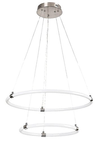 Lustra suspendata LED Irelia, crom satin, 55W, 4700lm, 3000K/4000K/6000K, IP20, Rabalux, 72009